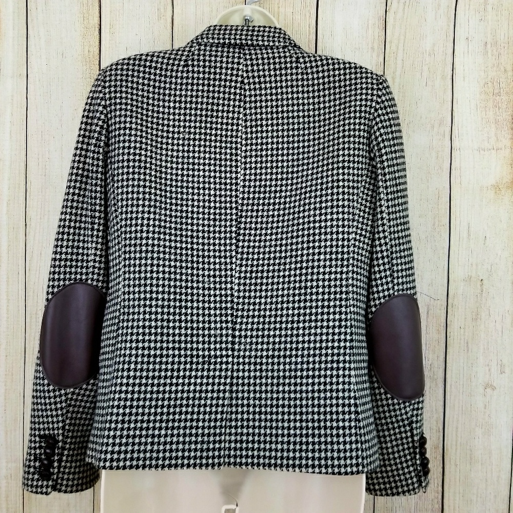J. Crew Black and White Houndstooth Blazer - Picture 5 of 8
